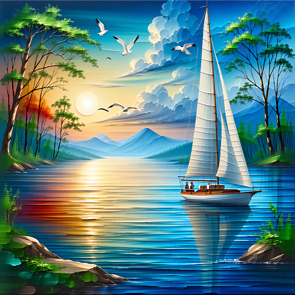 Transform my photograph into a vibrant, textured acrylic painting with remarkable depth and detail.